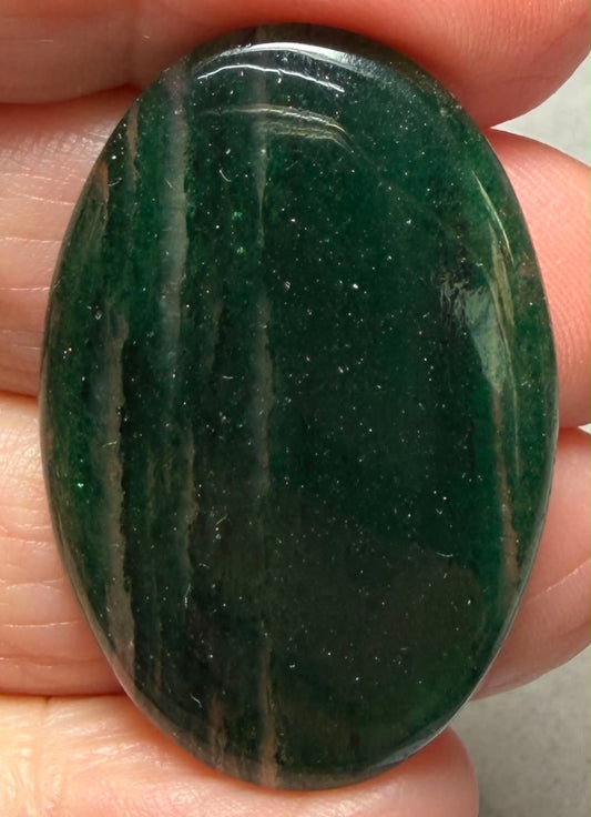 Oval 38x25mm Green Aventurine Cabochon 14