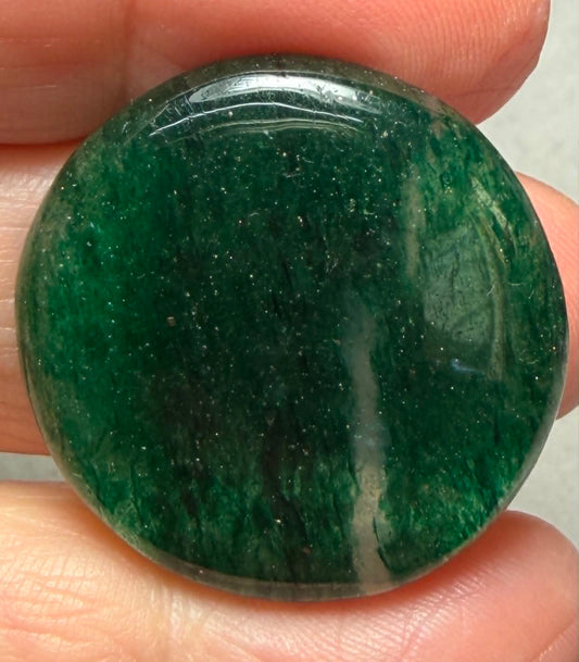 Round 29x29mm Green Aventurine Cabochon 16