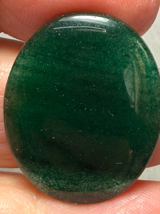 Oval 28x23mm Green Aventurine Cabochon 19