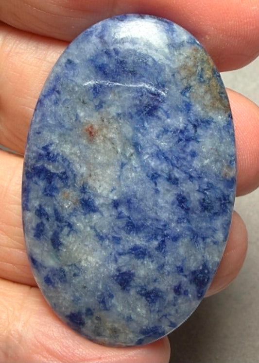 Oval 46x29mm Blue Quartz Cabochon 58