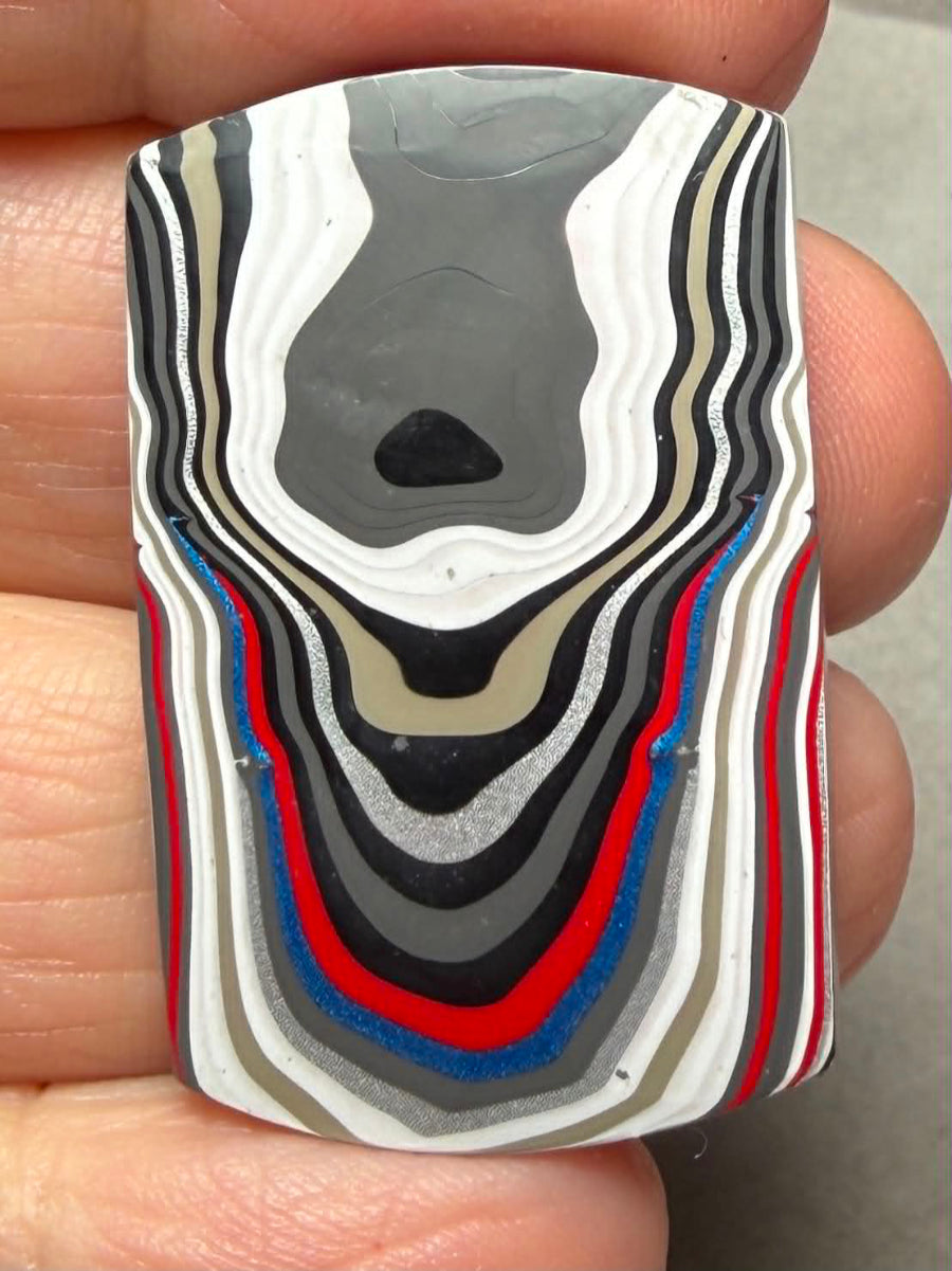 Rectangle 37x23mm Kenworth Fordite Cabochon 39