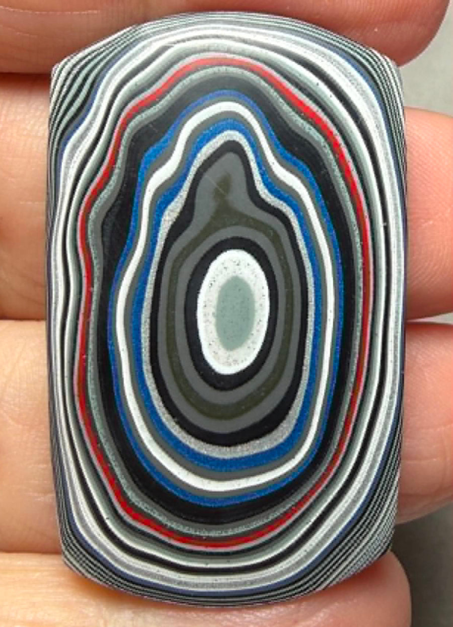 Rectangle 42x25mm Kenworth Fordite Cabochon 44