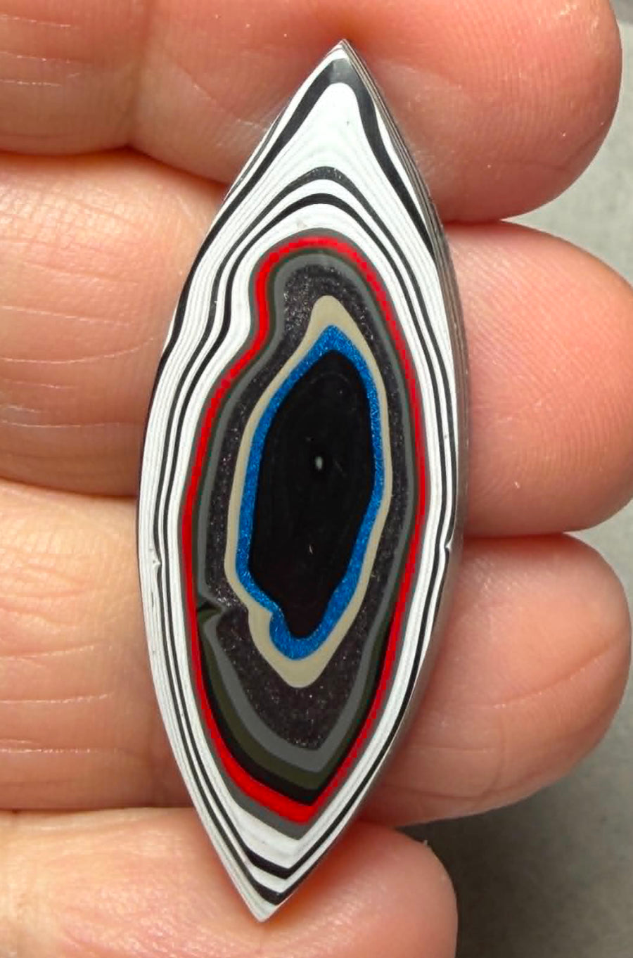 Marquise 42x15mm Kenworth Fordite Cabochon 49
