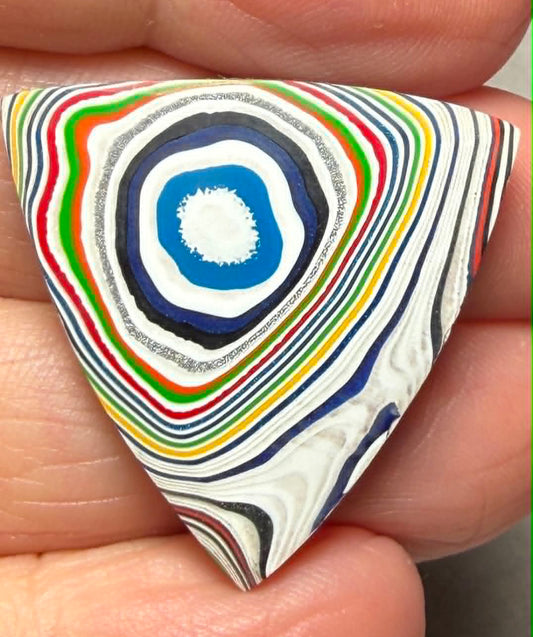 Triangle 28x29mm Kenworth Fordite Cabochon 52