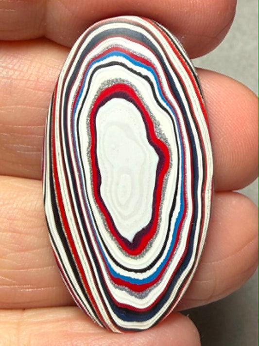 Oval 38x21mm Kenworth Fordite Cabochon 55