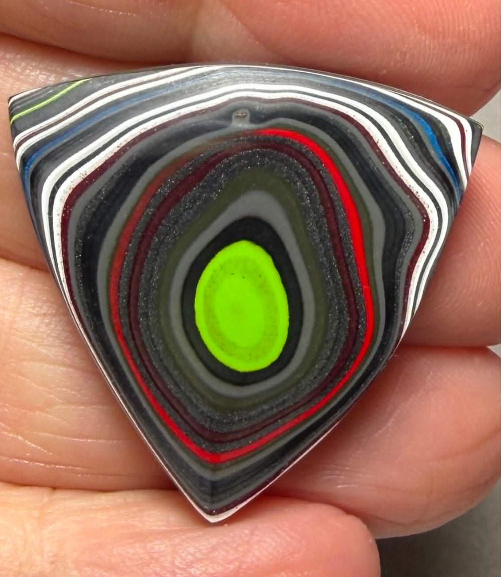 Triangle 30x30mm Kenworth Fordite Cabochon 57