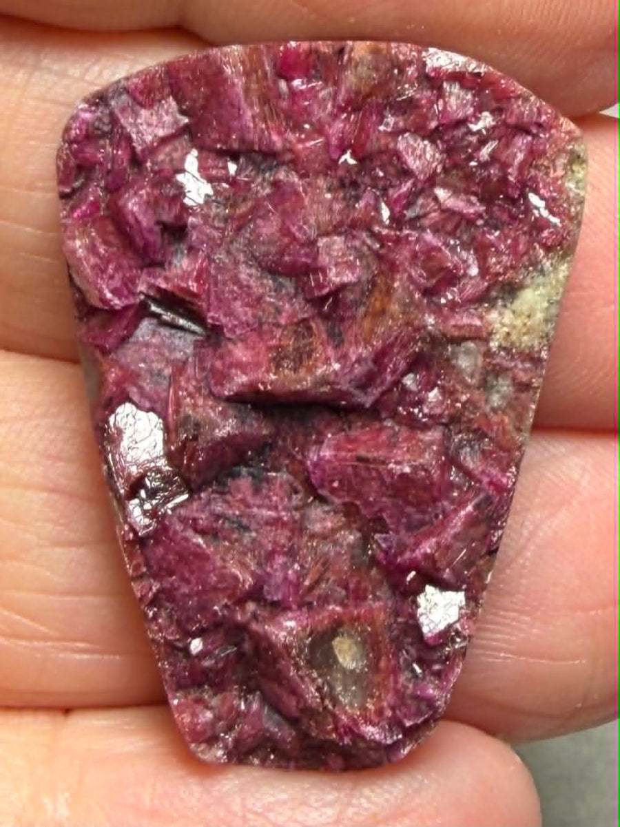 Freeform 32x23mm Druzy Cobalt Calcite Cabochon 08