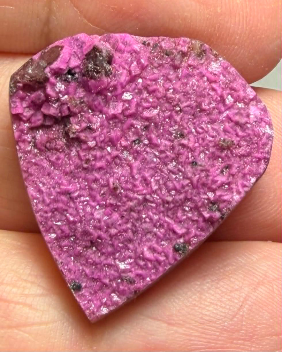 Teardrop 26x24mm Druzy Cobalt Calcite Cabochon 22