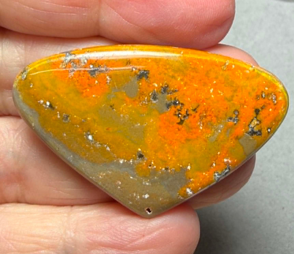 Teardrop 29x46mm Bumble Bee Jasper Cabochon 89