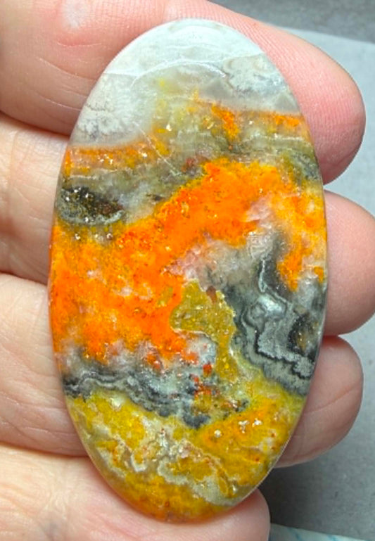 Oval 51x29mm Bumble Bee Jasper Cabochon 91