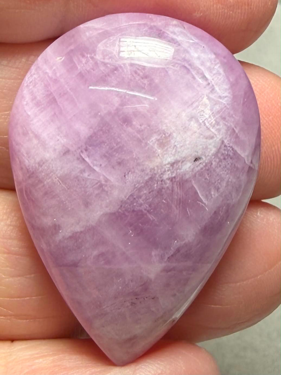 Teardrop 36x25mm Kunzite Cabochon 24