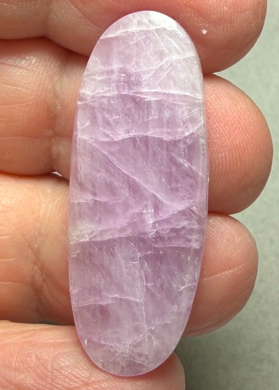 Oval 37x14mm Kunzite Cabochon 35