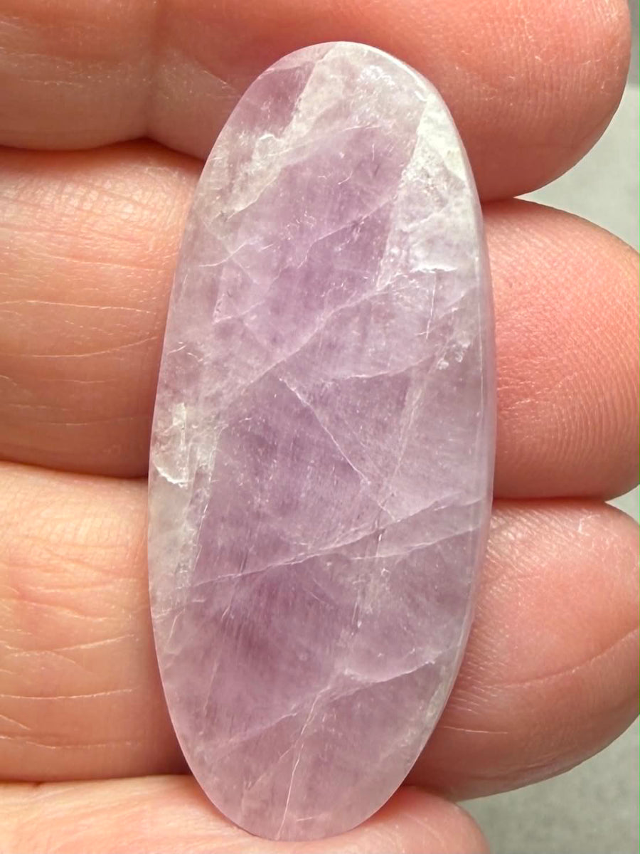 Oval 37x16mm Kunzite Cabochon 52