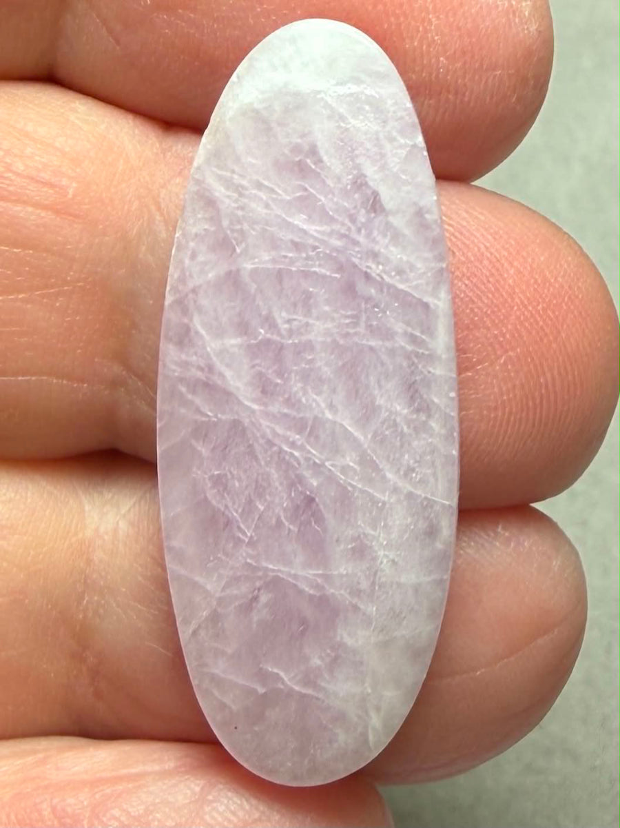 Oval 34x13mm Kunzite Cabochon 53