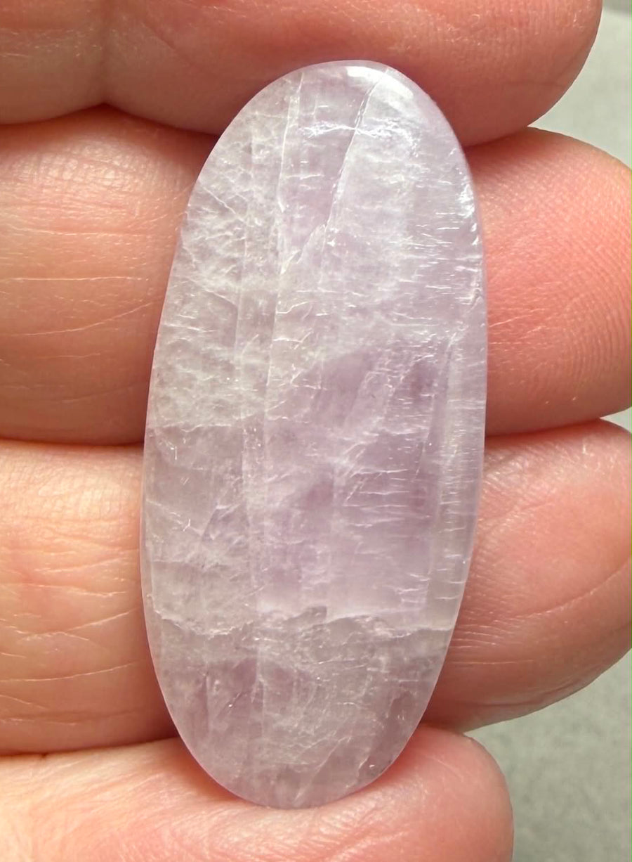 Oval 34x15mm Kunzite Cabochon 54