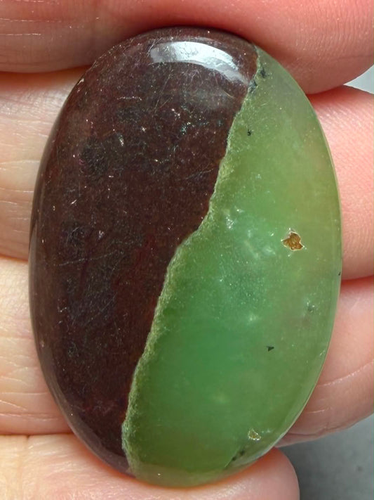 Oval 35x24mm Chrysoprase Cabochon 50