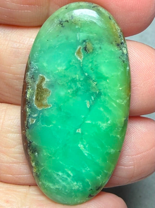 Oval 42x22mm Chrysoprase Cabochon 52