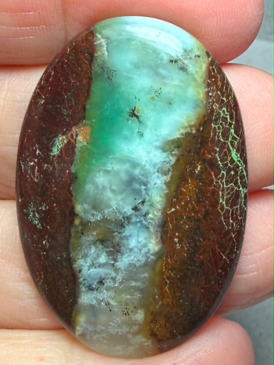 Oval 40x28mm Chrysoprase Cabochon 58