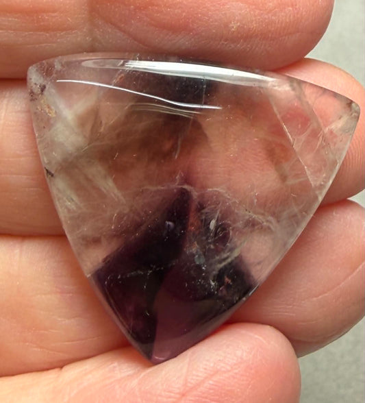 Freeform 29x30mm Phantom Amethyst Cabochon 30