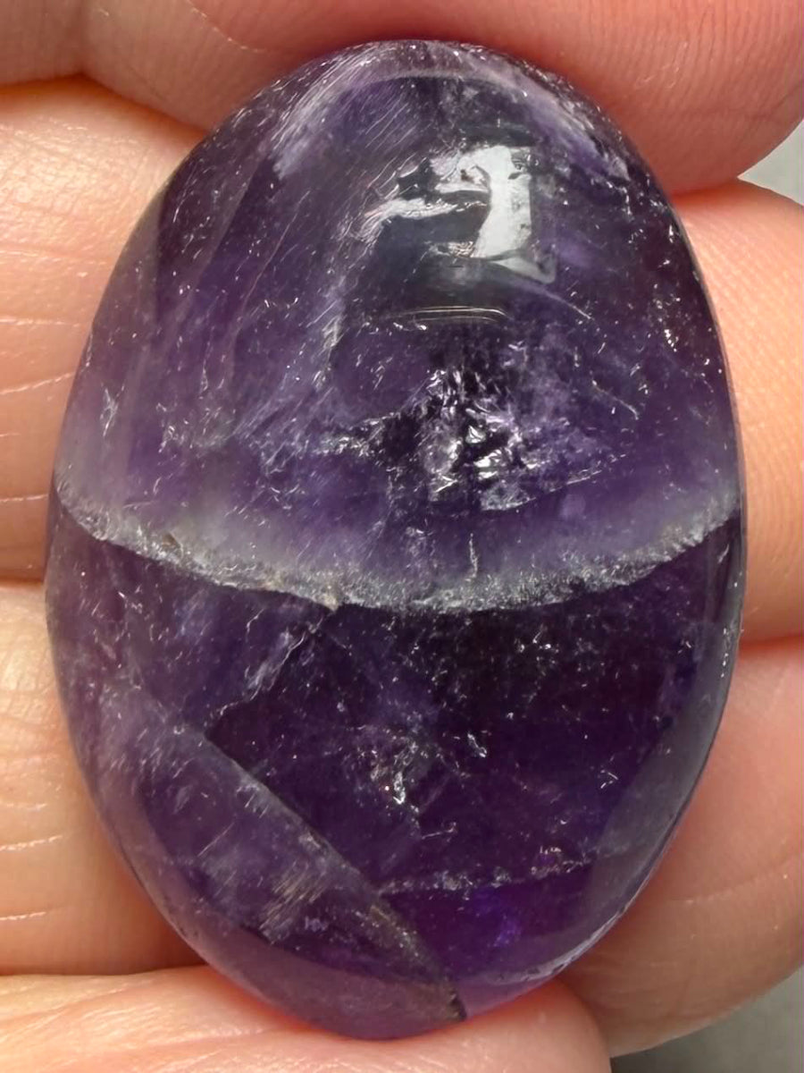 Oval 30x21mm Amethyst Cabochon 12