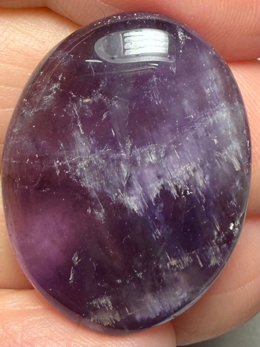 Oval 29x22mm Amethyst Cabochon 18