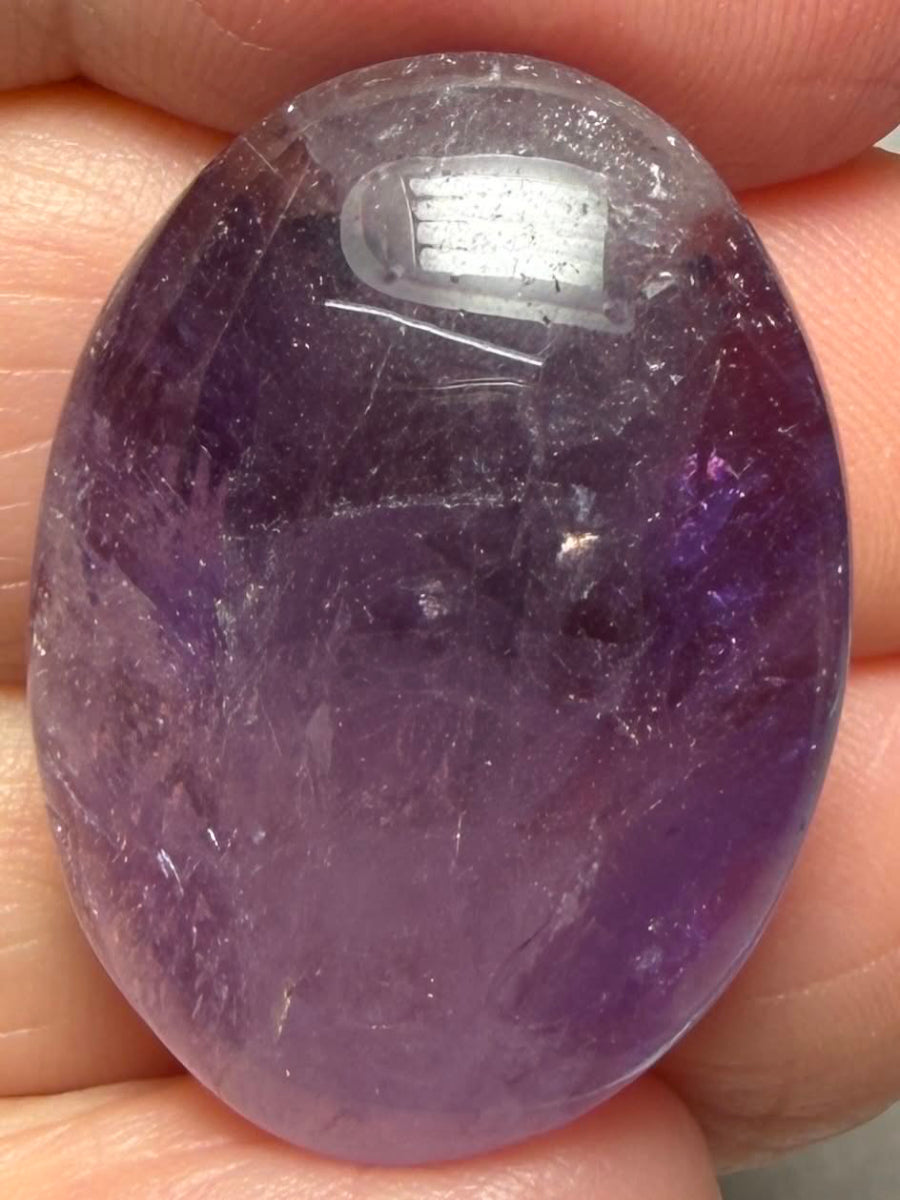 Oval 28x20mm Amethyst Cabochon 25