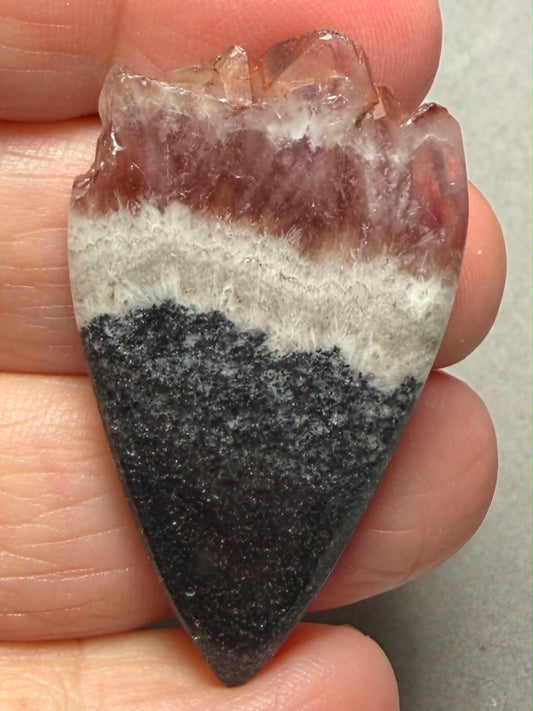 Freeform 44x25mm Volcanic Amethyst Cabochon 05