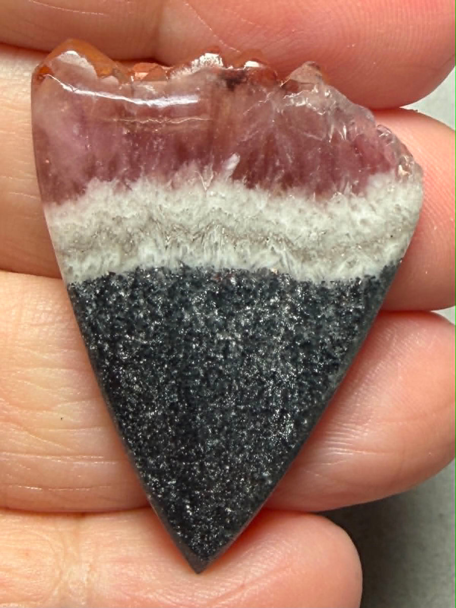 Freeform 38x28mm Volcanic Amethyst Cabochon 08