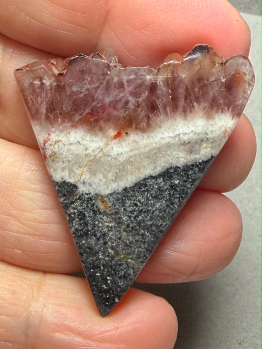 Freeform 41x35mm Volcanic Amethyst Cabochon 13