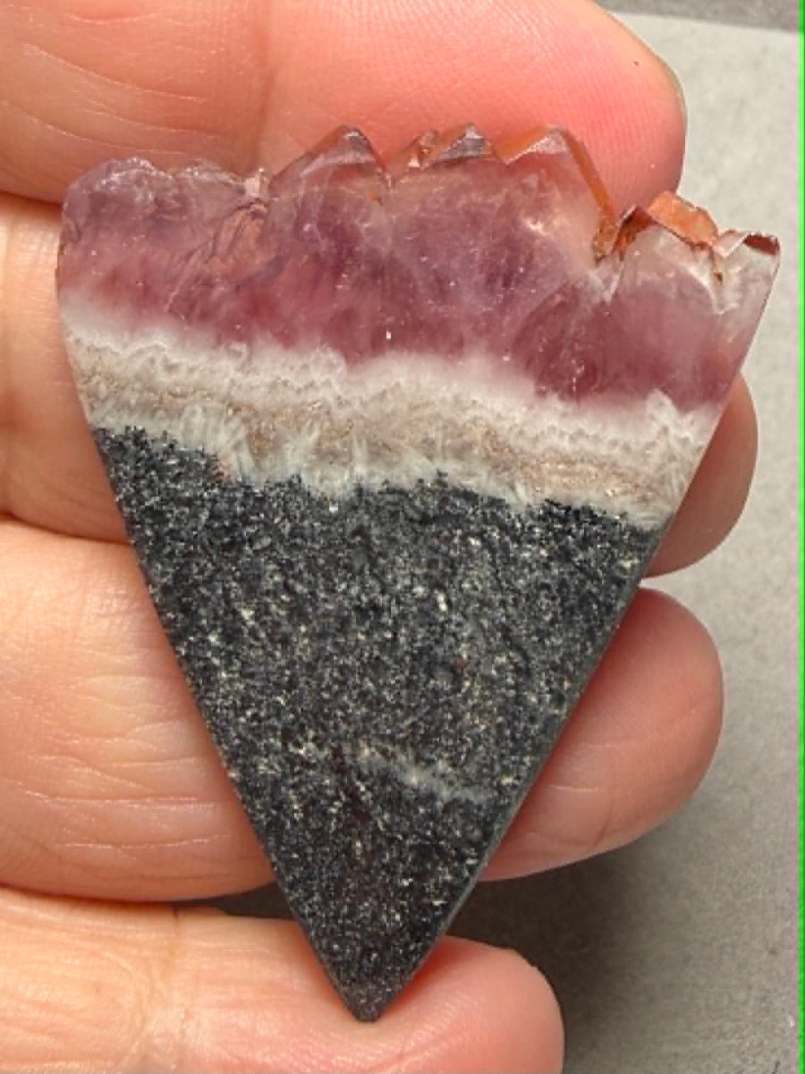 Freeform 48x37mm Volcanic Amethyst Cabochon 16