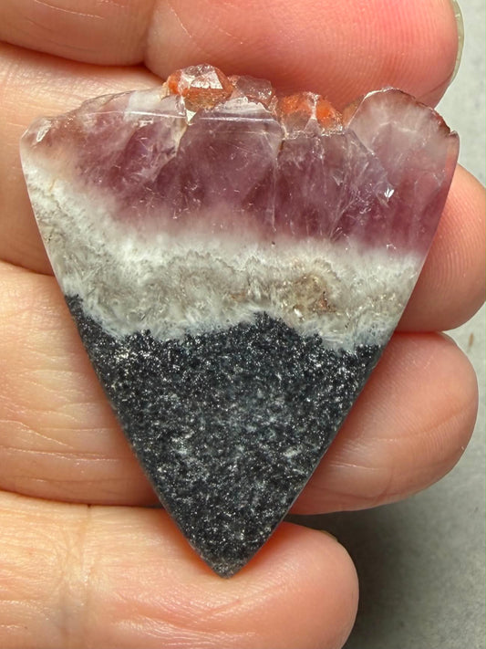 Freeform 39x32mm Volcanic Amethyst Cabochon 18