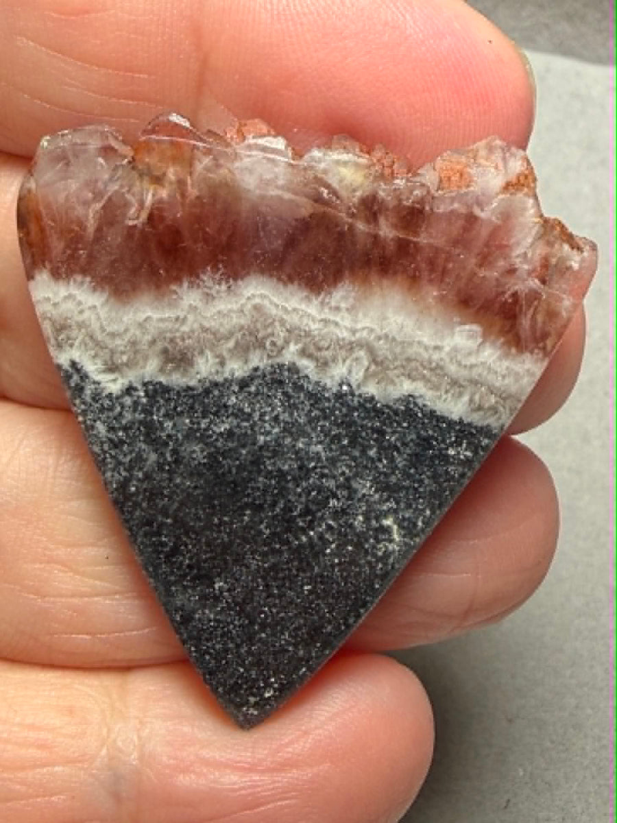 Freeform 42x38mm Volcanic Amethyst Cabochon 20
