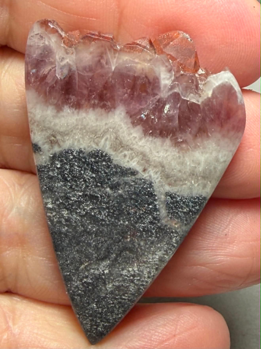 Freeform 47x32mm Volcanic Amethyst Cabochon 25