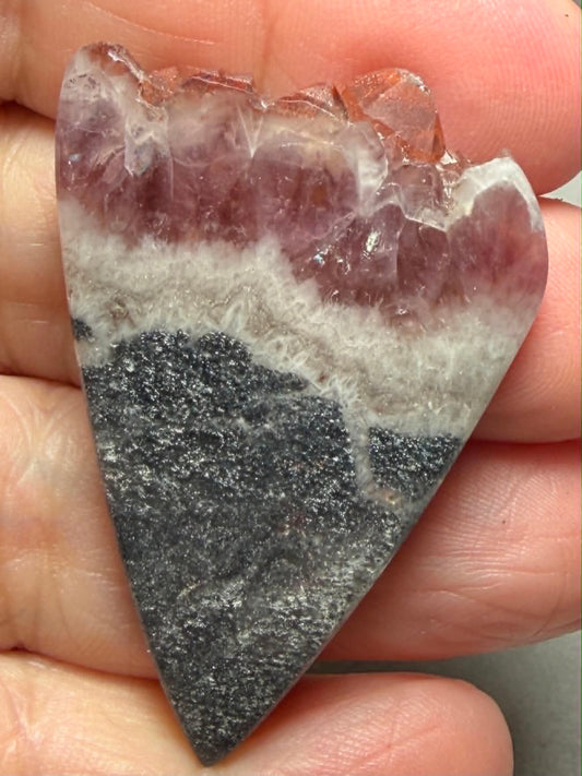 Freeform 47x32mm Volcanic Amethyst Cabochon 25