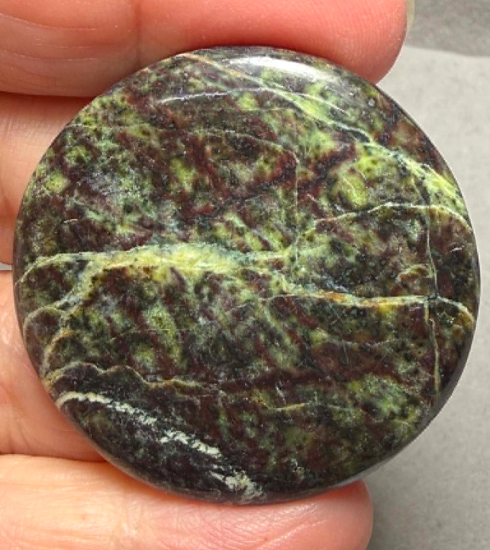 Round 40x40mm Lemon Chrysoprase Cabochon 29