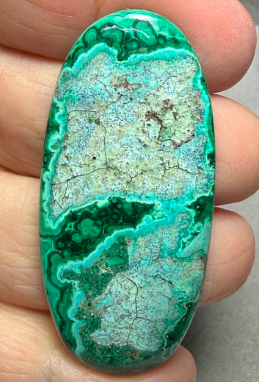 Oval 53x24mm Malacolla Cabochon 06