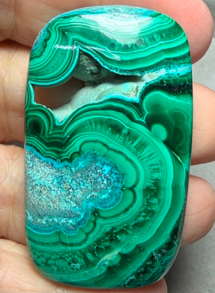 Rectangle 54x31mm Malacolla Cabochon 14