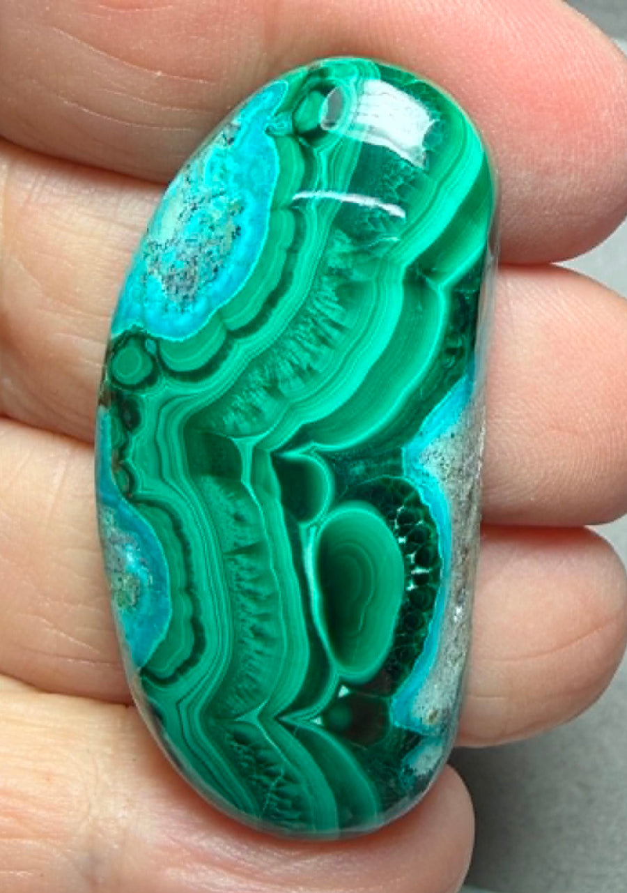 Freeform 44x22mm Malacolla Cabochon 17