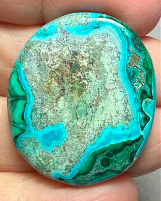 Oval 33x28mm Malacolla Cabochon 24