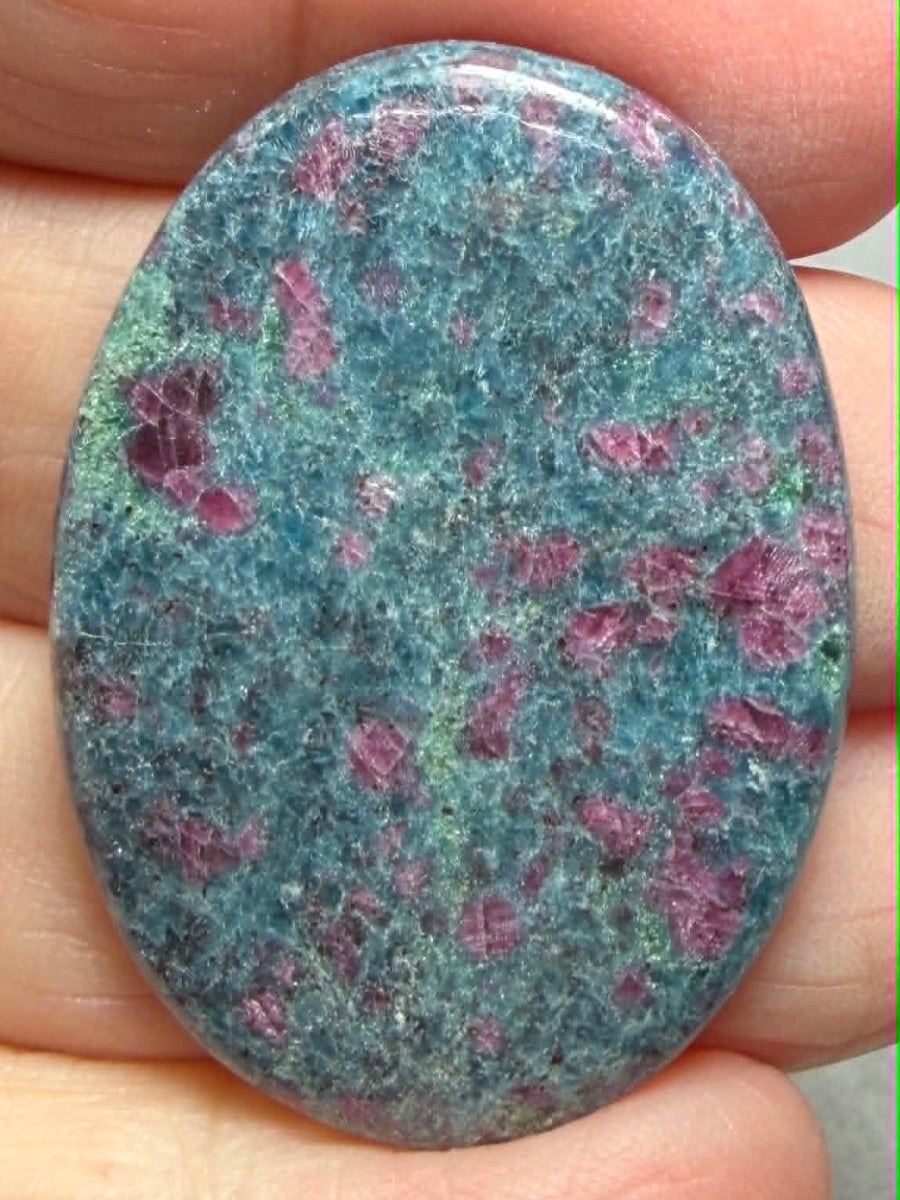 Oval 39x28mm Ruby Kyanite Cabochon 40