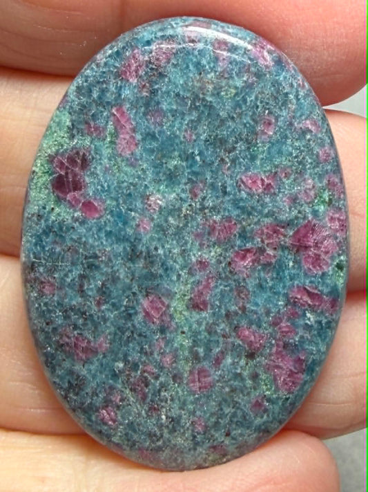 Oval 39x28mm Ruby Kyanite Cabochon 40
