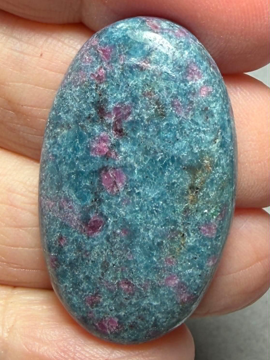 Oval 36x22mm Ruby Kyanite Cabochon 46