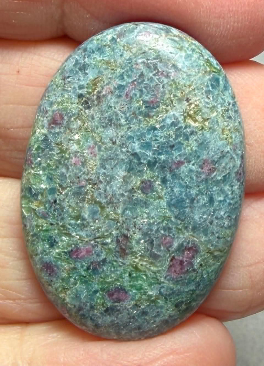 Oval 33x23mm Ruby Kyanite Cabochon 47