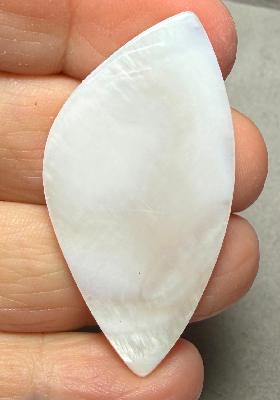 Freeform 47x24mm Mother of Pearl Cabochon 33