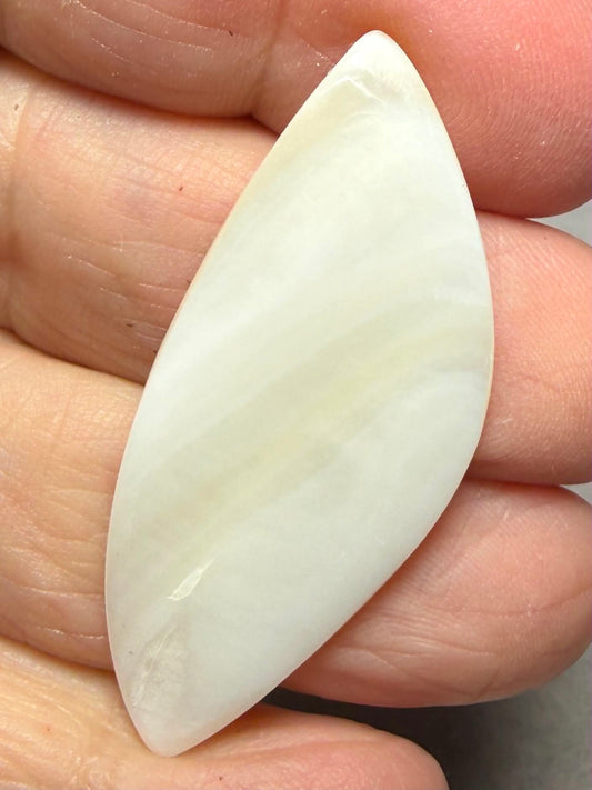 Freeform 46x19mm Mother of Pearl Cabochon 56