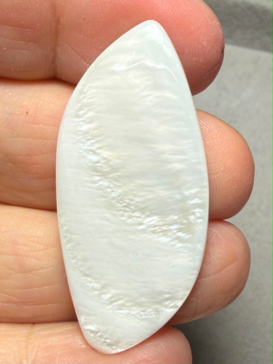 Freeform 44x20mm Mother of Pearl Cabochon 61
