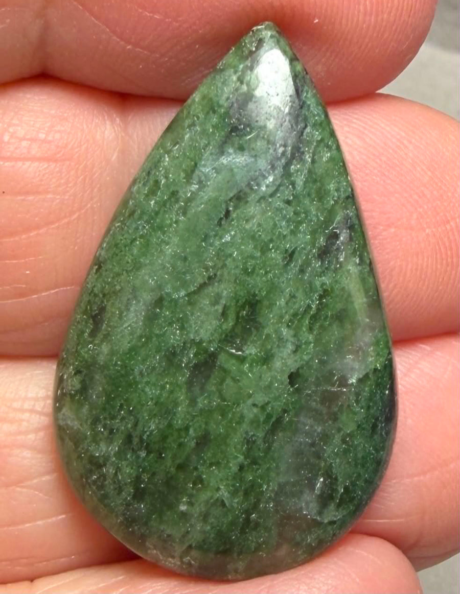 Teardrop 32x19mm Brazilian Fuchsite Cabochon 07