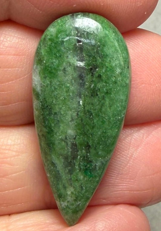 Teardrop 33x15mm Brazilian Fuchsite Cabochon 15