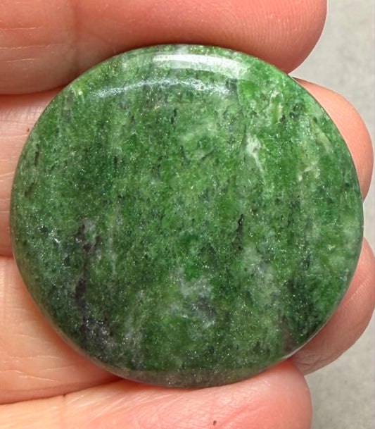Round 31x31mm Brazilian Fuchsite Cabochon 22