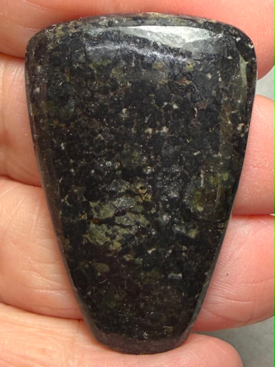 Freeform 43x29mm Nuummite Cabochon 33
